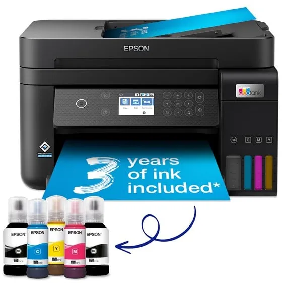 Epson EcoTank ET-3850 Alt-i-ett blekkskriver multifunksjon - Farge - Blek