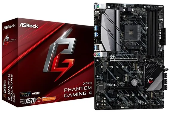 ASRock X570 PHANTOM GAMING 4 Hovedkort - AMD X570 - AMD AM4-sokkel - DDR4 RAM - ATX