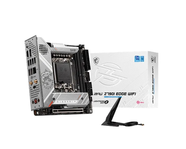 MSI MPG Z790I EDGE WIFI Hovedkort - Intel Z790 - Intel LGA1700-sokkel - DDR5 RAM - Mini-ITX