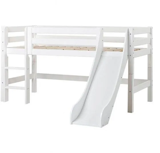 Hoppekids ECO Luxury køyeseng med stige og sklie - 120x1200