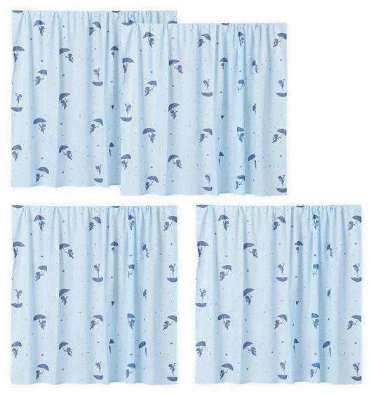 Hoppekids Ole Lukoie gardin for halvhøy seng - Blå