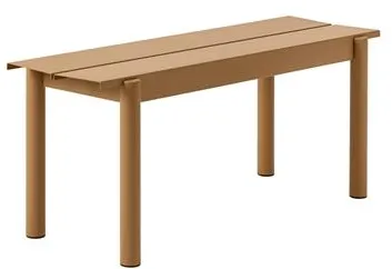 Muuto Linear Steel Benk Brent Oransje 110 X 34 cm