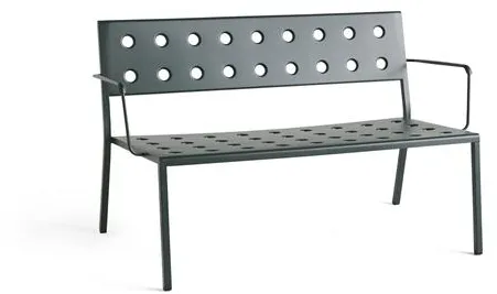 HAY Balcony Lounge Benk med Armlene Dark Forest
