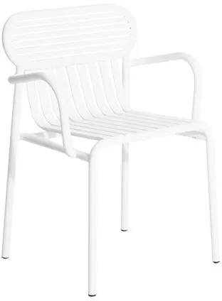Petite Friture WEEK-END Spisestol med armlener Hvit