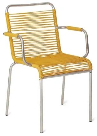 Fiam Mya Spaghetti Spisestol med Armlene Gul