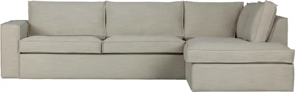 Freddie, Hjørnesofa høyrevendt, natur, H90x197x283 cm