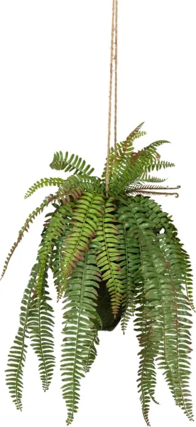 Fern, Kunstig plante, grønn, H58x30x30 cm