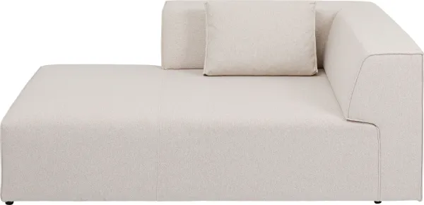KARE DESIGN Infinity Ottomane Elements Cream Left modul - kremfarget polyester og polypropylen