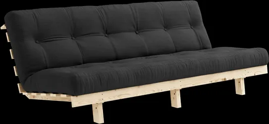 Karup Design Lean Sovesofa Med Alpha Madrass 130x200 Mørkegrå/Raw