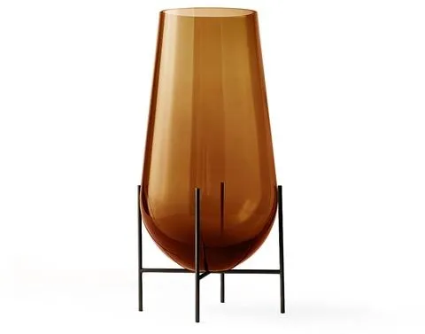 Audo Echasse Vase Liten Amber/ Bronsert Messing